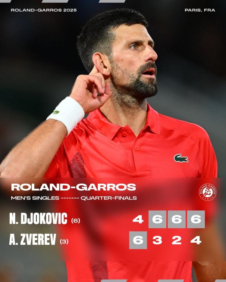 关于德国网球队鏖战法国网球队，德约科维奇惊艳世界的信息